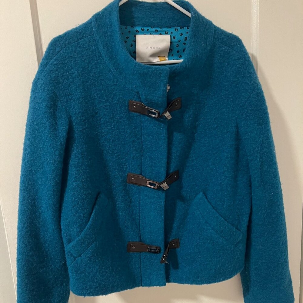 Leifsdottir Turquoise Jacket - Wool Blend.  Rarely Worn.